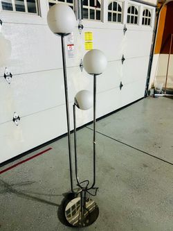 3-Light Globe Floor Lamp Chrome Finish