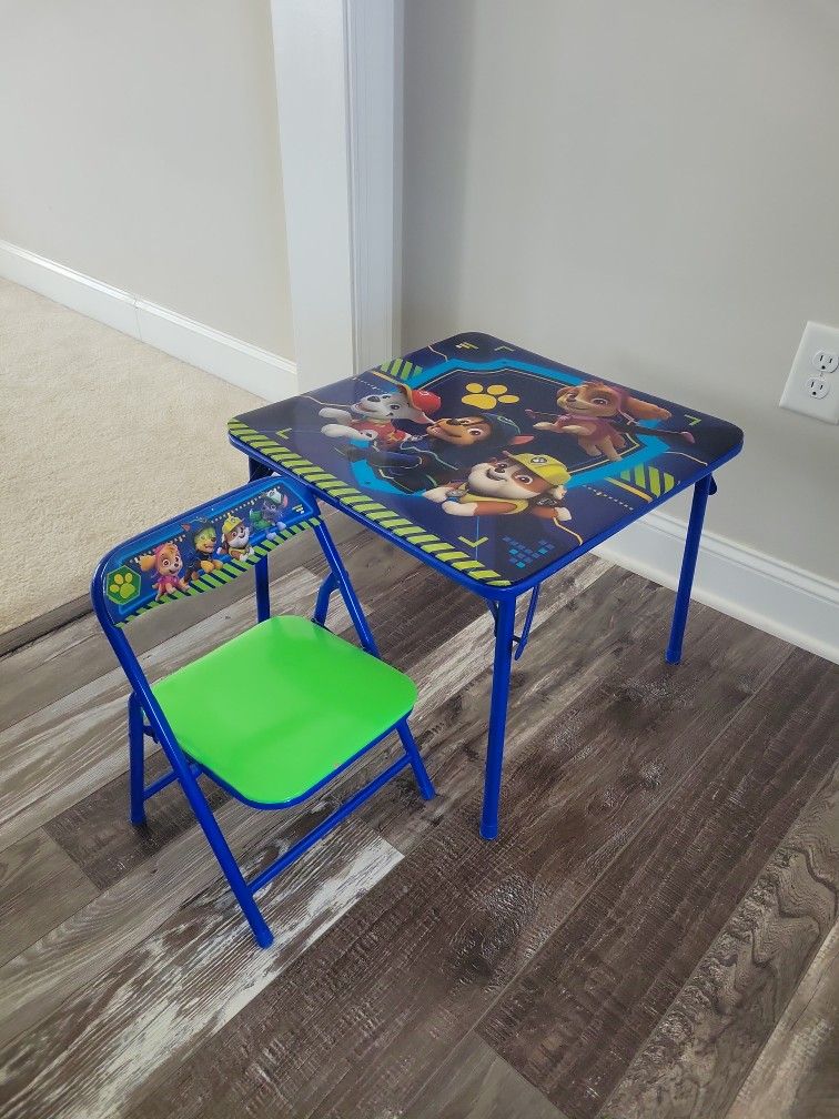 Toddler Paw Petrol Table & Chair Set