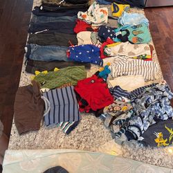 over 60 items, boy size 2, basically a whole wardrobe