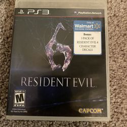 Resident Evil 6 PS3 