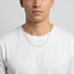 10K Yellow Gold 22" Curb Chain