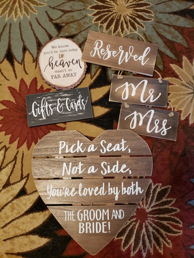 Wedding sign bundle