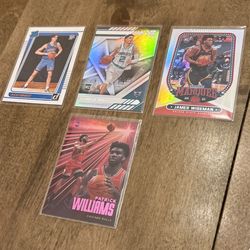 4 Nba Rookie Cards Including LaMelo Ball and James Wiseman Holos