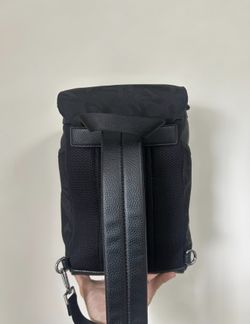 Michael Kors Black logo Mens Backpack Adjustable Strap