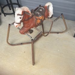 Rustic Rocking Horse 