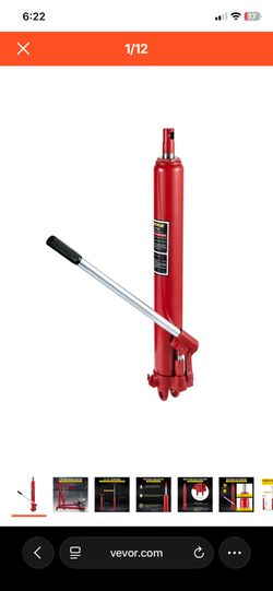 Vevor Hydraulic Long Ram Jack 8-Ton Manual Engine Lift Hoist New