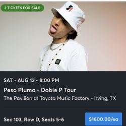 Peso Pluma Tickets 