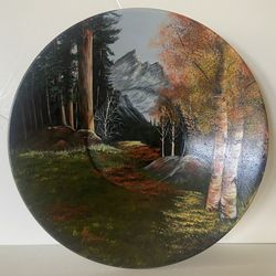 Hand Painted Bowl Artist’s Original Work -  for Wall Display