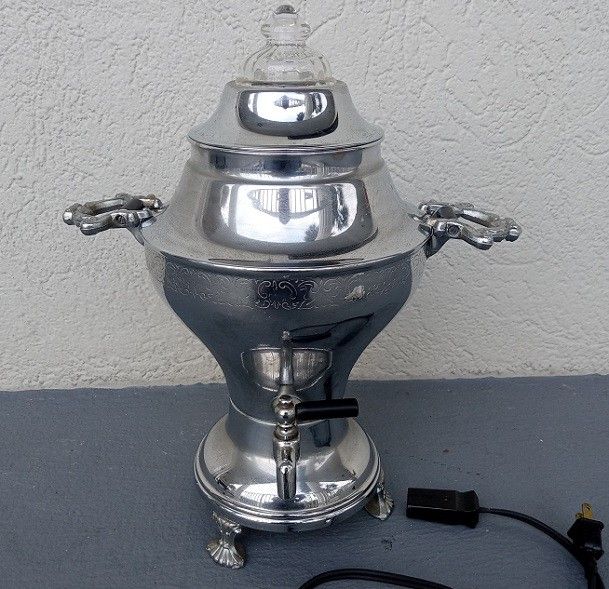 1960s Labelle Silver Electric Coffee Percolator SUPERB+ Ready-To-UseÂ
