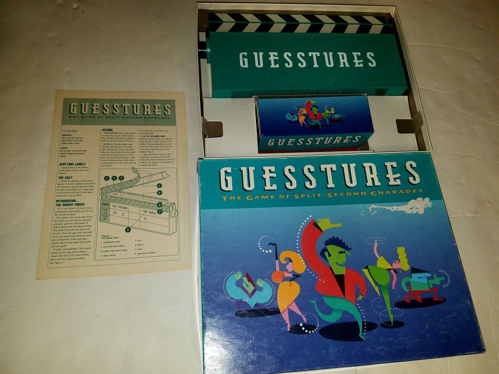 Guesstures vintage game