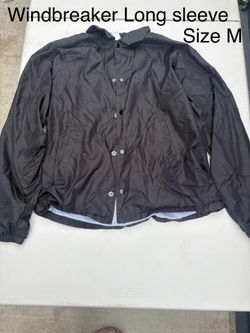 Black Medium Windbreaker