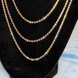 Tricolor Gold Over Italian Silver