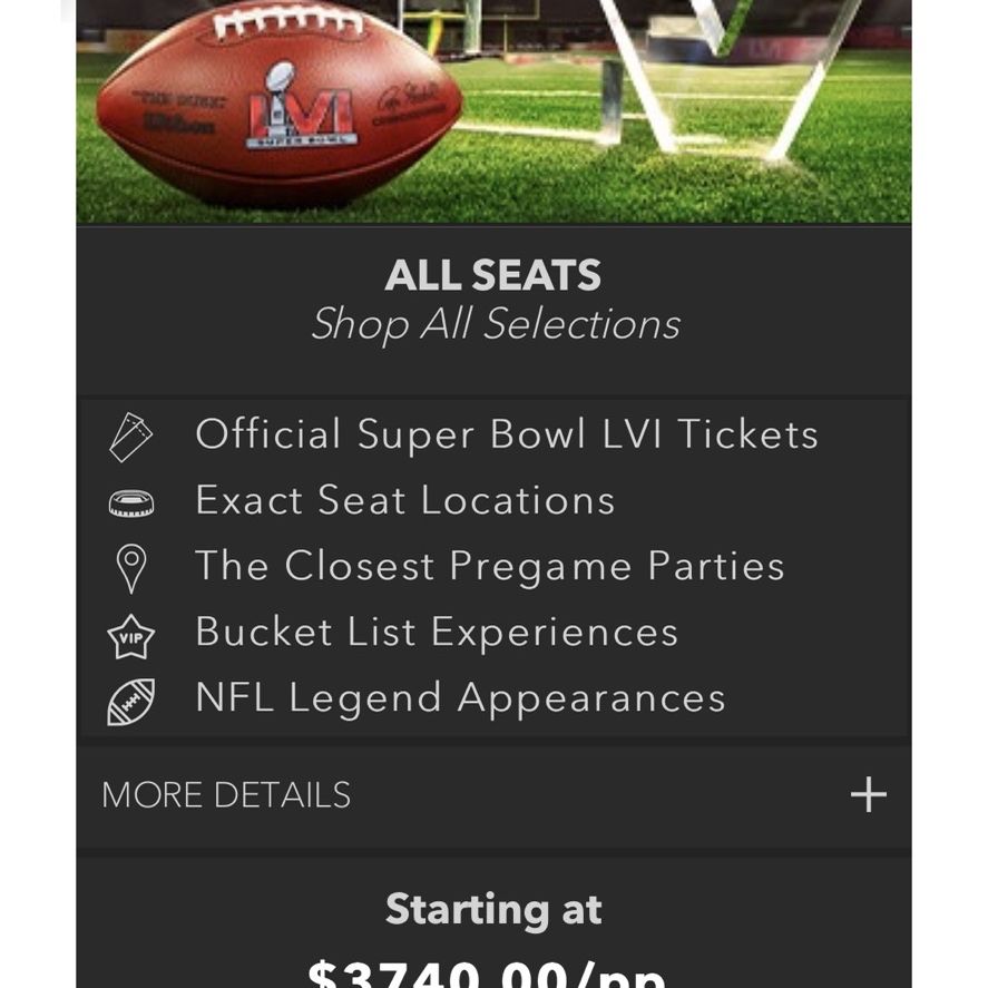 SUPER BOWL LVI (56) TICKETS for Sale in La Mirada, CA - OfferUp