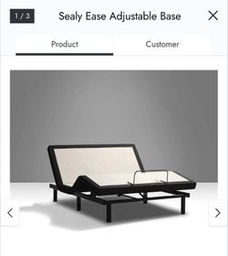 Queen TEMPURPEDIC ERGO MODEL ADJUSTABLE BED.