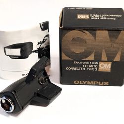 NEW Olympus OM TTL Auto Electronic Flash Connector Type 3 - OM1 - OM2 - OM4