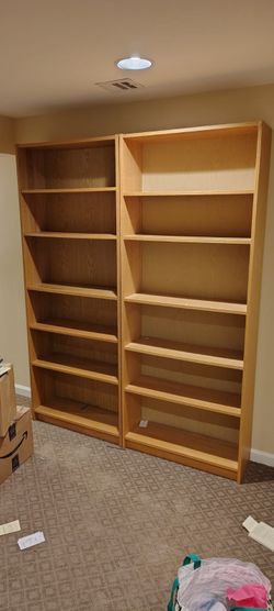 2 Wooden Book Cases