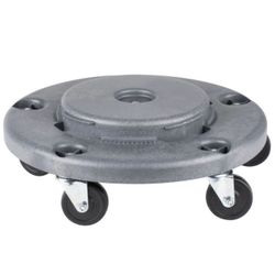 Lavex Janitorial Commercial Round Trash Can Dolly