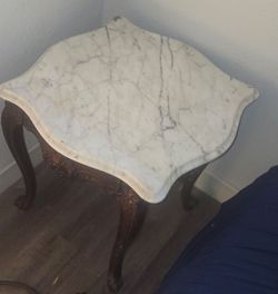 Marble end table