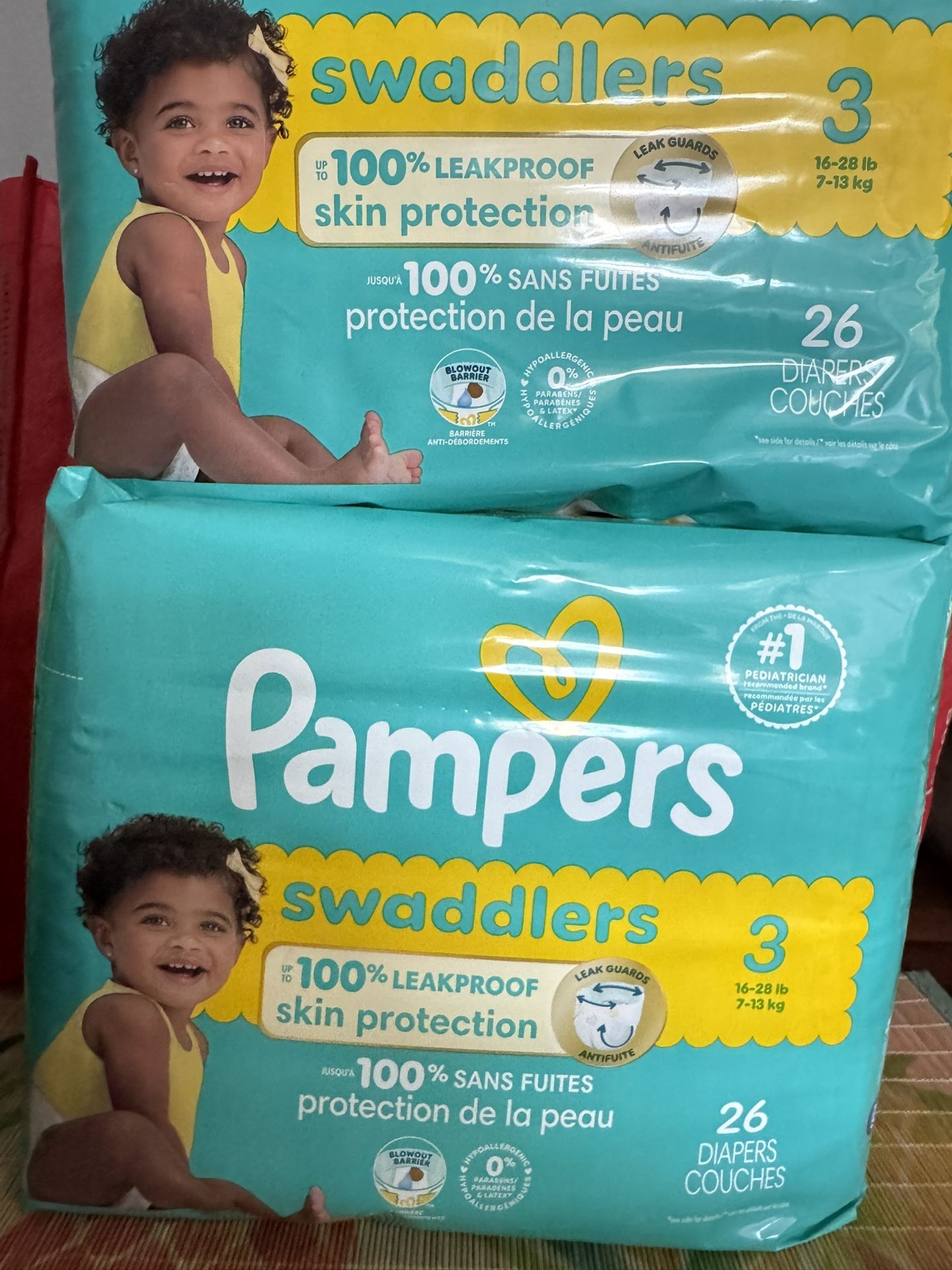 Pampers Diapers Size 3 Swaddlers