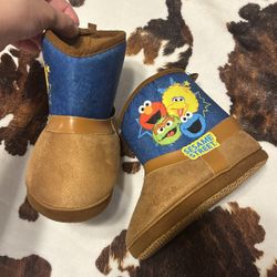 Sesame Street Toddler Cowboy Boot Slippers