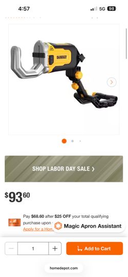 Dewalt Pvc/pex cutter