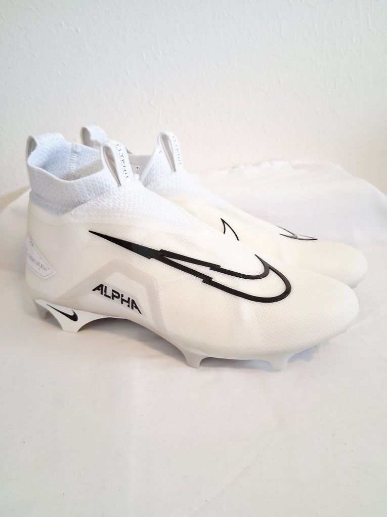 Nike Alpha Menace 3 Elite White Football Cleats 