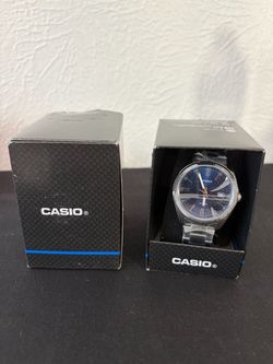 Casio Men's Watch with Blue Dial