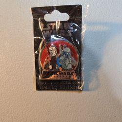 Limited edition Disney pin from Star Wars Weekends 2008, featuring Jango Fett and Count Dooku