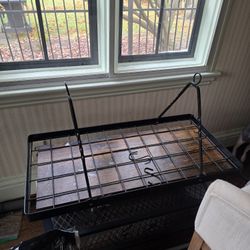 Large metal hanging pot rack