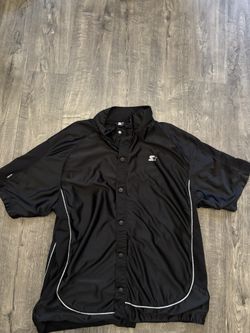 Vintage Starter warm up snap front shirt Y2K