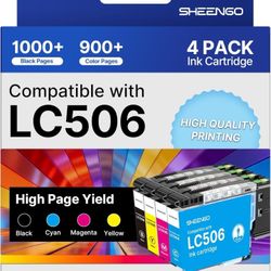 LC506 Ink Cartridges Compatible for Brother LC506 Ink Cartridges LC506XL LC 506 XL Series Inks