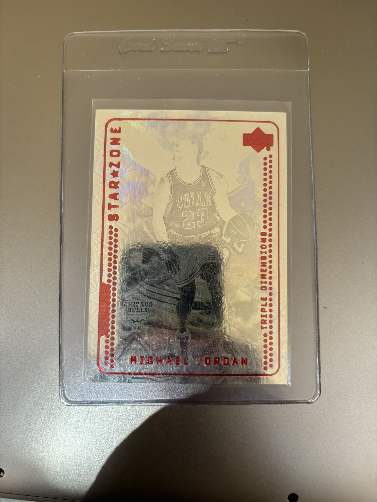 Michael Jordan 2004 Upper Deck Star Zone Holographic Promo Sample Card Michael Jordan 2004 Upper Deck Star Zone Holographic Promo Sample Card