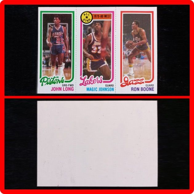 Magic Johnson 1980 Topps Error Rookie Card