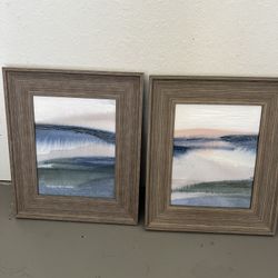 Wall Art Pair Of Paintings 