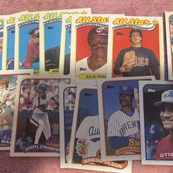 Topps Baseball 1 1988 To 1989 30 Cards