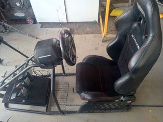 Next Level Racing GTRacer 2.0 Simulator Cockpit & Thrustmaster T248 xBox PC Magnetic Paddle Shifters, Dynamic Force Feedback