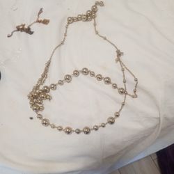 Gold Ball Necklace 