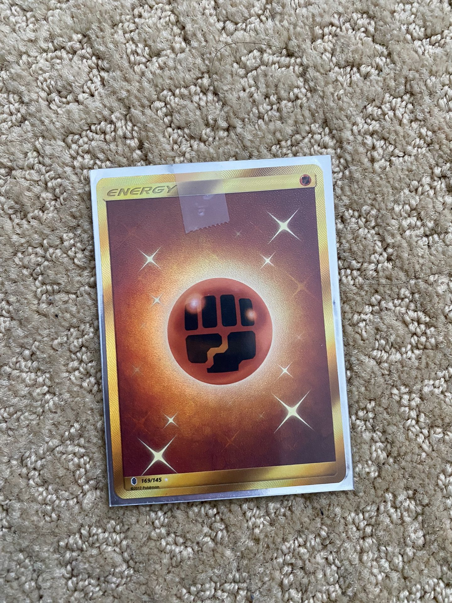 Fighting Energy Secret Rare Full Art Holo Card