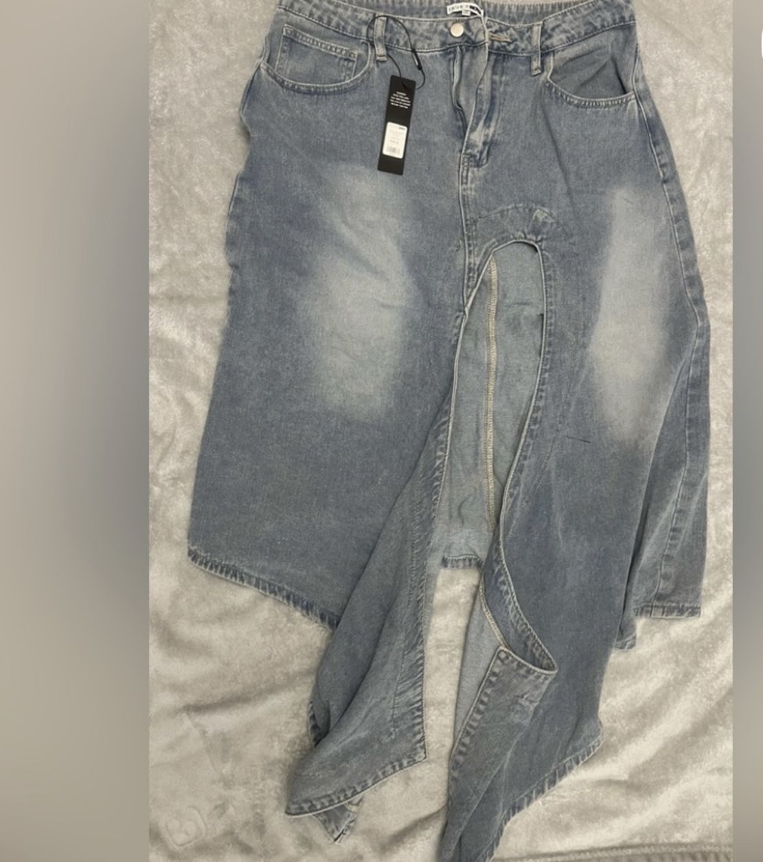 Fashion Nova Denim Skirt New Size XL
