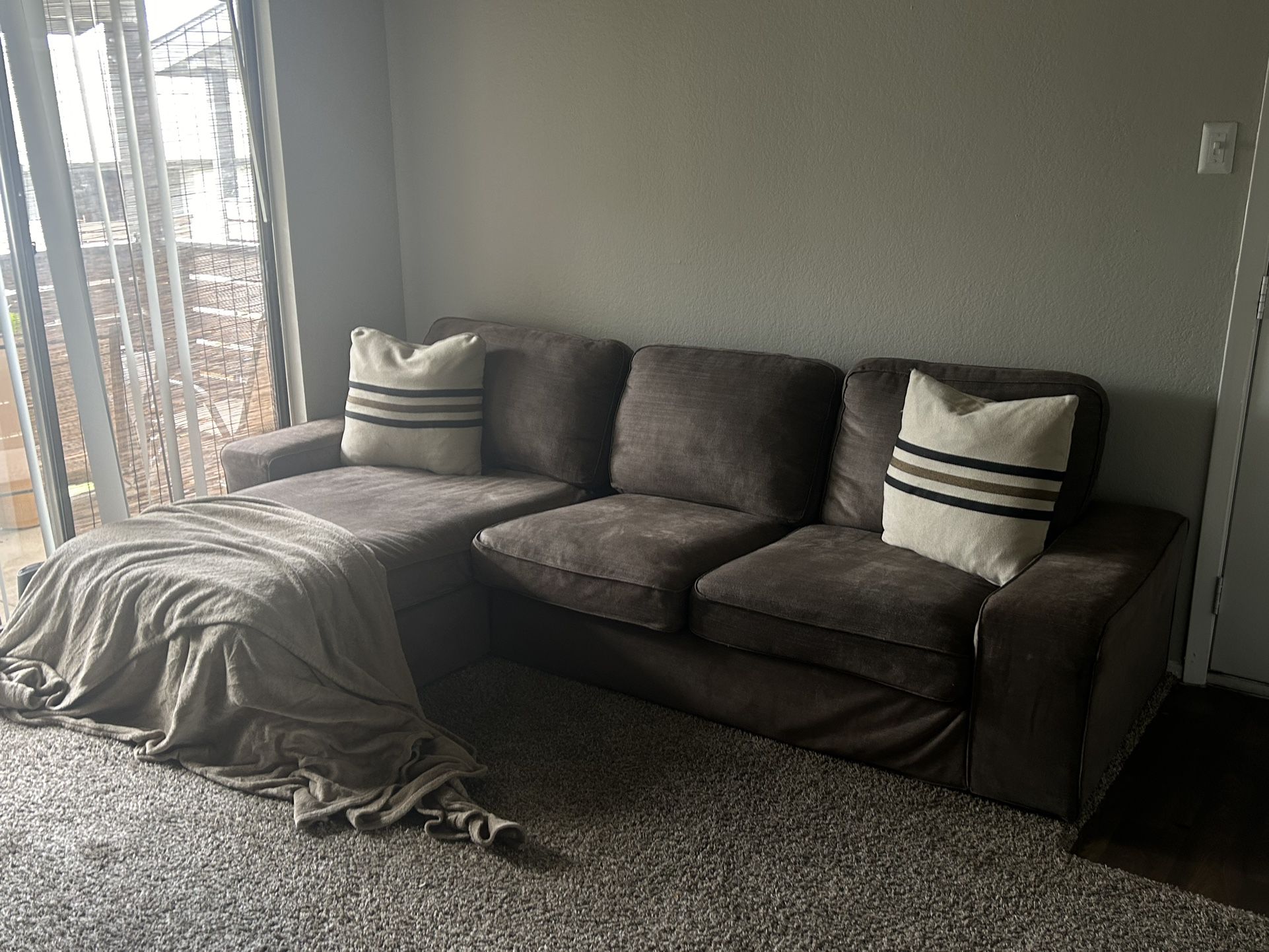 Brown IKEA Sectional 