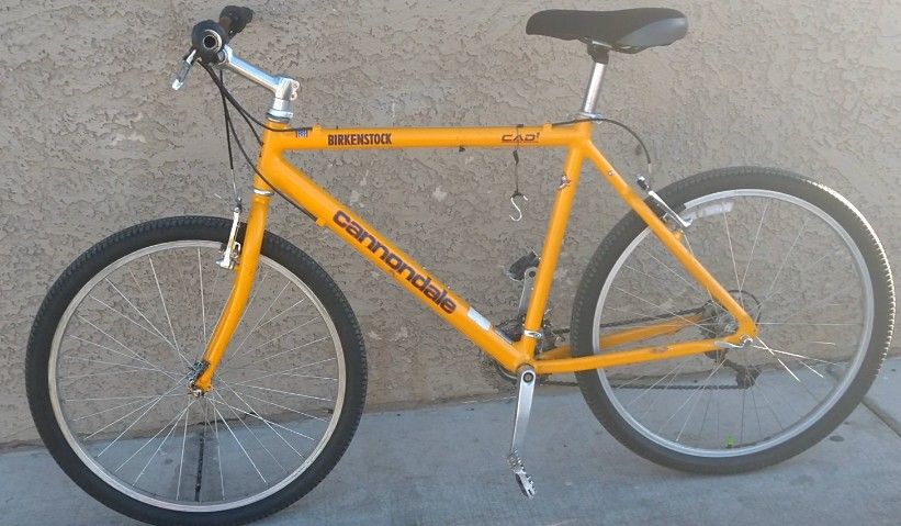 Cannondale Birkenstock Mountain Bike Made In USA Yellow 21 Inch Frame