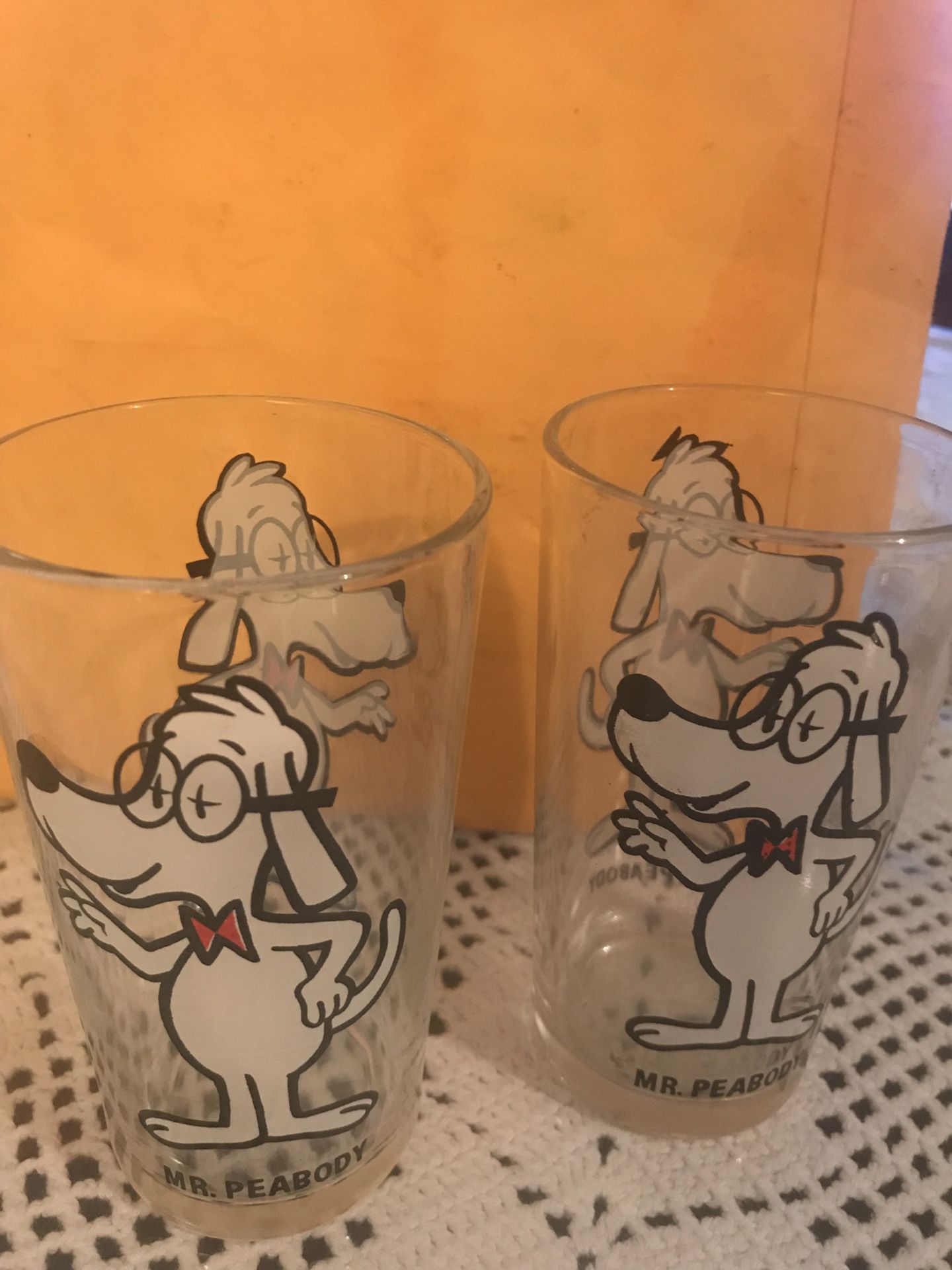 Collectible MR PEABODY glasses