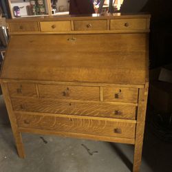Antique Oak Desk / Secretary NEEDS To Go - Make An Offer!!!