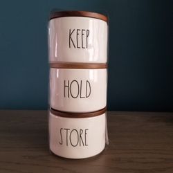 Rae Dunn ~ Keep Hold Store Jars