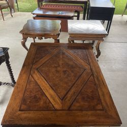 Henredon Italian Renaissance Trestle Coffee Table/end tables 