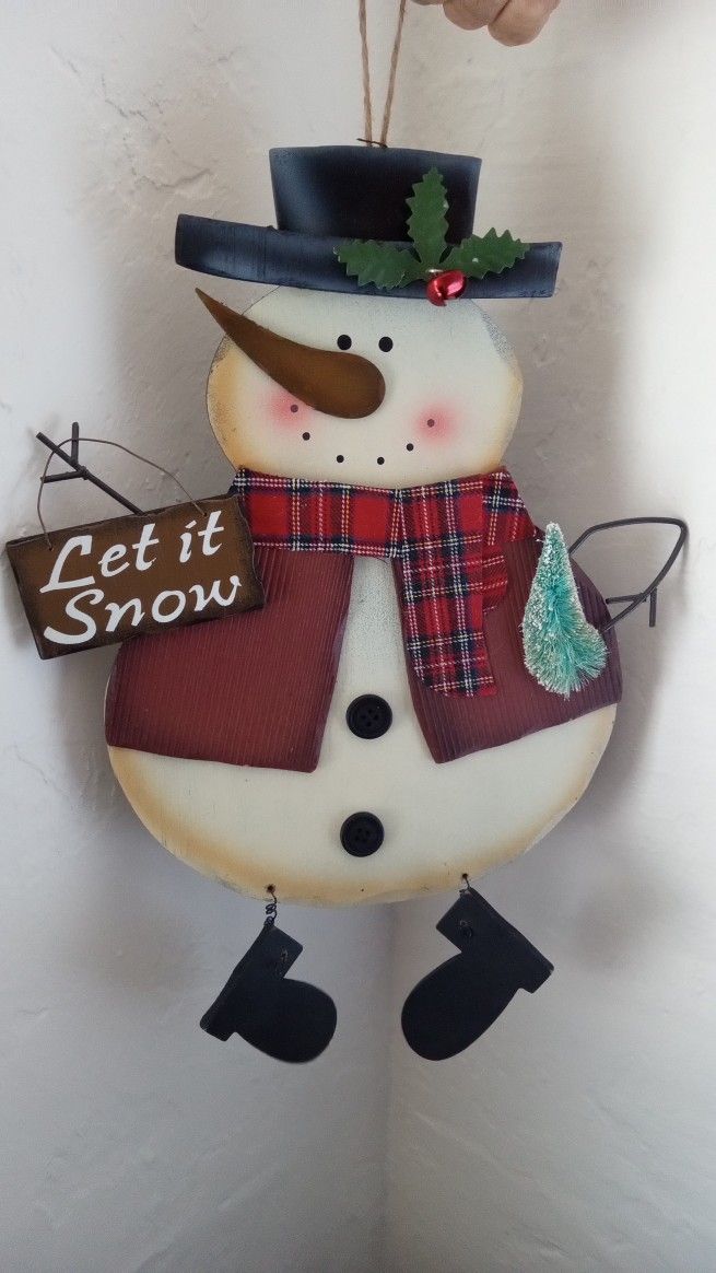 New Holiday Snowman Sign 