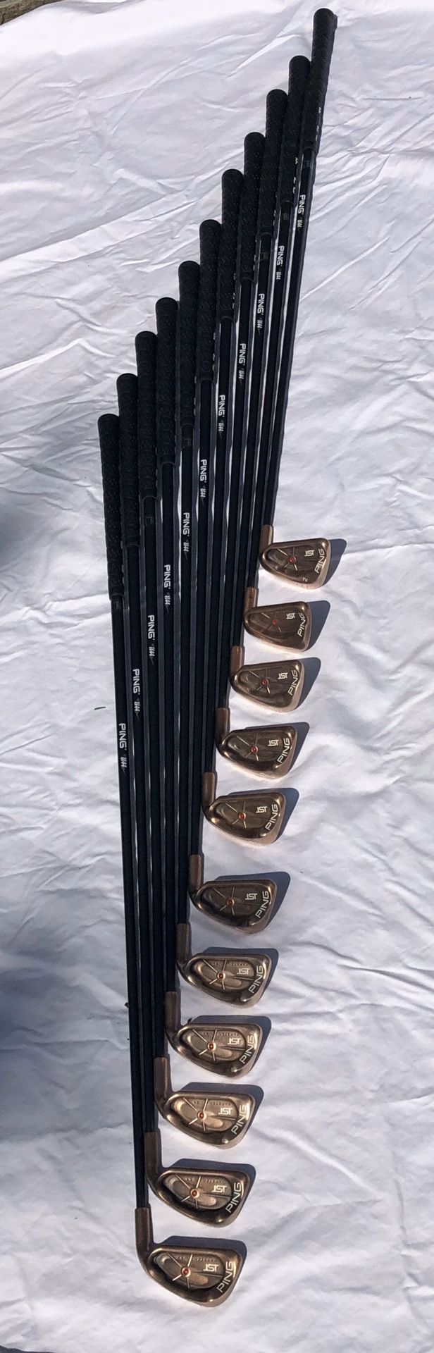 Rare Copper Ping Golf Clubs w/ Ping Bag