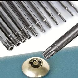 1 Set Magnetic Torx Screwdriver Bit Set, 1/4 Hex Screw Driver Bits, Extension Adapter, Security Head