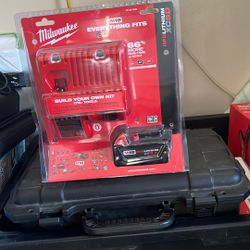 Milwaukee brand new battery and charger