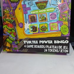 TMNT Ninja Turtles Mutant Mayhem Turtle Power Bingo. NEW! SEALED